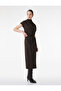 Slim Fit High Neck Tie Detail Sleeveless Dress - 2