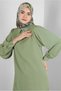 SHIRT COLLAR STONE DETAILED PANT SUIT 43587 - 2