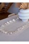 Natural Linen All-Over Ruffled Oval Runner 40X120Cm - 2