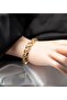 316L Stainless Steel Non-Tarnishing Thick Flat Chain Gold Bracelet Unisex - 2