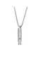 Real Usable Whistle High Decibel Sound Stainless Steel Women & Men Necklace