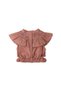 Girls' Ruffled Checkered Knit Blouse - 4