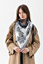 Patterned Triangle Double-Sided Shoulder Shawl – Women's Knitwear Scarf - 8