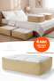 Quilt Organizer Mega Size 4 Pieces with Transparent Top Cover Quilt Blanket Storage Organizer