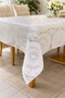 Wicker Transparent Coated Tablecloth Stylish Decorative Luxury Wipeable Table Cloth Dowry Free of Worry - 4