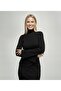 New Product Turtleneck Spanish Sleeve Long Sleeve Blouse with Buckle Accessories - 2