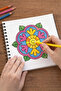 Mandala - Easy & Bold Mandala - Relaxing Drawable Mandala -1- Spiral Shape in 21X21 Sizes - 4