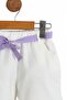 Girls 3-10 Years Old Muslin Shorts with Elastic Front Printed Belt Summer Bottom Top Set - 6