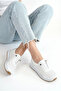 Nokta Orthobetic Women's Lace-Up Detailed Leather Mother / Daughter Casual Shoes Ballerinas - 2