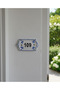 Hand Painted Porcelain Door Number Holder (Written Number-Name) - 2