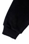 Girl's Black Colorful Hooded Cardigan - 6