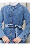 Belted Double Denim Suit - 5