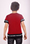 Boy's Printed Crew Neck Short Sleeve T-Shirt - Color Block - 3