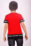 Boy's Printed Crew Neck Short Sleeve T-Shirt - Color Block - 3