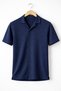 Men's Short Sleeve Polo Neck Buttoned Shirt Slim Fit Casual Knitwear Top - 6