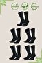 5 Pairs Men's Bamboo Classic Seamless Summer Premium Socks - 4