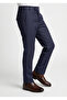 Boy's Navy Blue Fabric Trousers