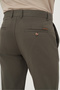 Men's Green Summer Cotton Side Pocket Slim Fit Chino Pants - 4