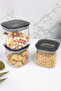 Set of 3 0.5 L Square Food Containers 50874 - Transparent