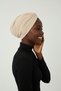 Cross Corded Fabric Combed Cotton Beige Ready-To-Wear Turban Hijab Pool Cap Suitable for Medical Use - 4