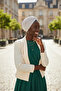 Cross Corded Fabric Combed Cotton Light Gray Ready-To-Wear Turban Hijab Pool Cap Suitable for Medical Use - 7