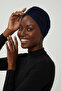 Navy Blue Ready-made Hijab Hijab Outdoor and Pool Cap with Cross Hooks