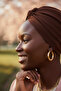 Brown Instant Turban Hijab Exterior and Pool Cap with Cross Hooks - 6