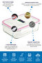 Glasslock Rectangular Glass Storage Container 2000 ml - 4