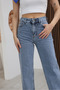 Women's High-Waist Jean Denim Palazzo Pants - 3