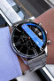 Men's Wristwatch 3 ATM Waterproof Silver Color Steel Strap Special Box and Hms2773c1 - 2