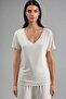 Soft Touch V-Neck Short Sleeve Modal Blend T-Shirt Busem Collection - 6