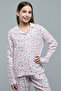 Girl's Cream Floral Print Pyjama Set - 4