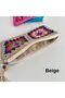 Knitted Women's Wallet 24X13 cm Large Size Zippered Lined Hand Wallet