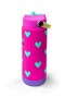Neon Pink Water Green Heart Folding Steel Thermos with Spout 650 ml 38376 - 4