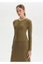 Khaki Slim Fit Knitwear Cardigan - 4