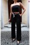 Polyviscose Fabric Belted Pants