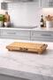 Bamboo Oil Pot Stand – Natural Wooden Oil Pot Base, Kitchen Countertop Organizer with Non-Slip Feet - 3