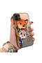 Samsung Galaxy A03/A04E/A04 Compatible High Quality Cartoon Fox and Rabbit Couple Printed Case - 2