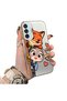 Samsung Galaxy M15 Compatible High Quality Cartoon Fox and Rabbit Couple Printed Case - 2