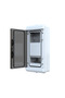 صندوق عدادات مع 6 فيوزات + عداد أحادي الطور، صندوق عدادات مثبت على السطح IP65 18 × 36.5 × 9.6 سم بولي 116