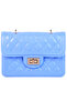 Women Blue Jelly Quilted Sling Bag - 3