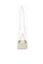 Women White Round Flap Mini Statement Bag