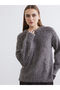 Esvab • Modern & Distinctive Zero Roba Collar Women's Knitwear Sweater