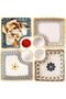 4 Pack Dumpling Plate with Dipping Saucer