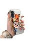 Samsung Galaxy A34 Compatible High Quality Cartoon Fox and Rabbit Couple Printed Case - 2