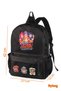 K-Pop Demon Hunters Huntrix Rumi Mira Zoey Waterproof Fabric School Travel Daily Black Backpack - 2
