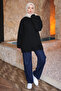 Black Crew Neck Oversize Sweater Sweater - 3