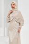 Stone-Fronted Draped Mobile Cape Evening Dress - 3