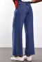 Blue Lyocell Lace-Up Denim Trousers - 6