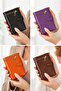 Women's Black Zipper Wallet – Stylish and Convenient Medium Wallet with Multiple Card Slots and Money Compartment - 6